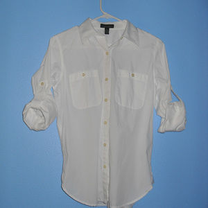 Ralph Lauren Jeans Co.Women White Roll Tab Shirt